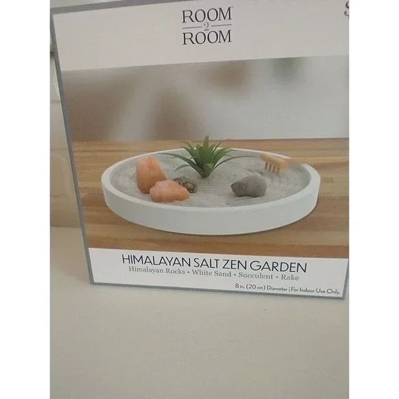 Himalayan Salt Zen Garden Kit Office Desk Gift Idea Stress Relief - Picture 7 of 7